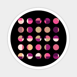 Abstract Geometric Dots Pattern Magnet